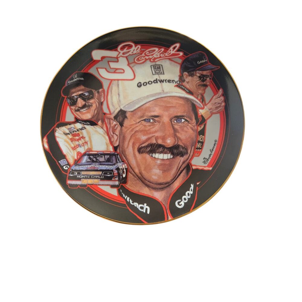 Dale Earnhardt #3 Goodwrench Hamilton Collection Man In Black Plate 1998